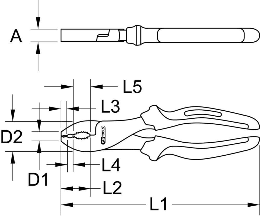 Pince universelle TITANplus 8''. 200mm