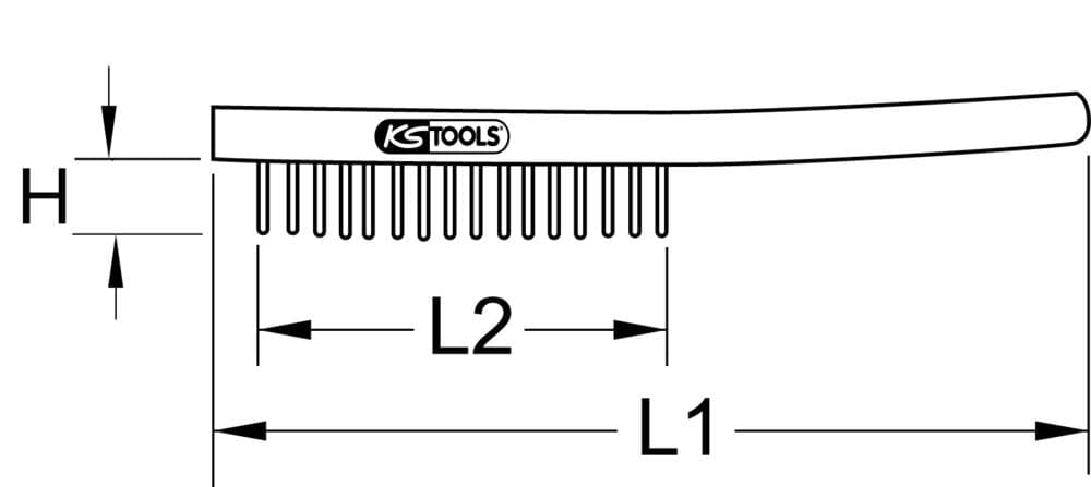 Brosse métallique BRONZEplus 3 rangées. 290mm