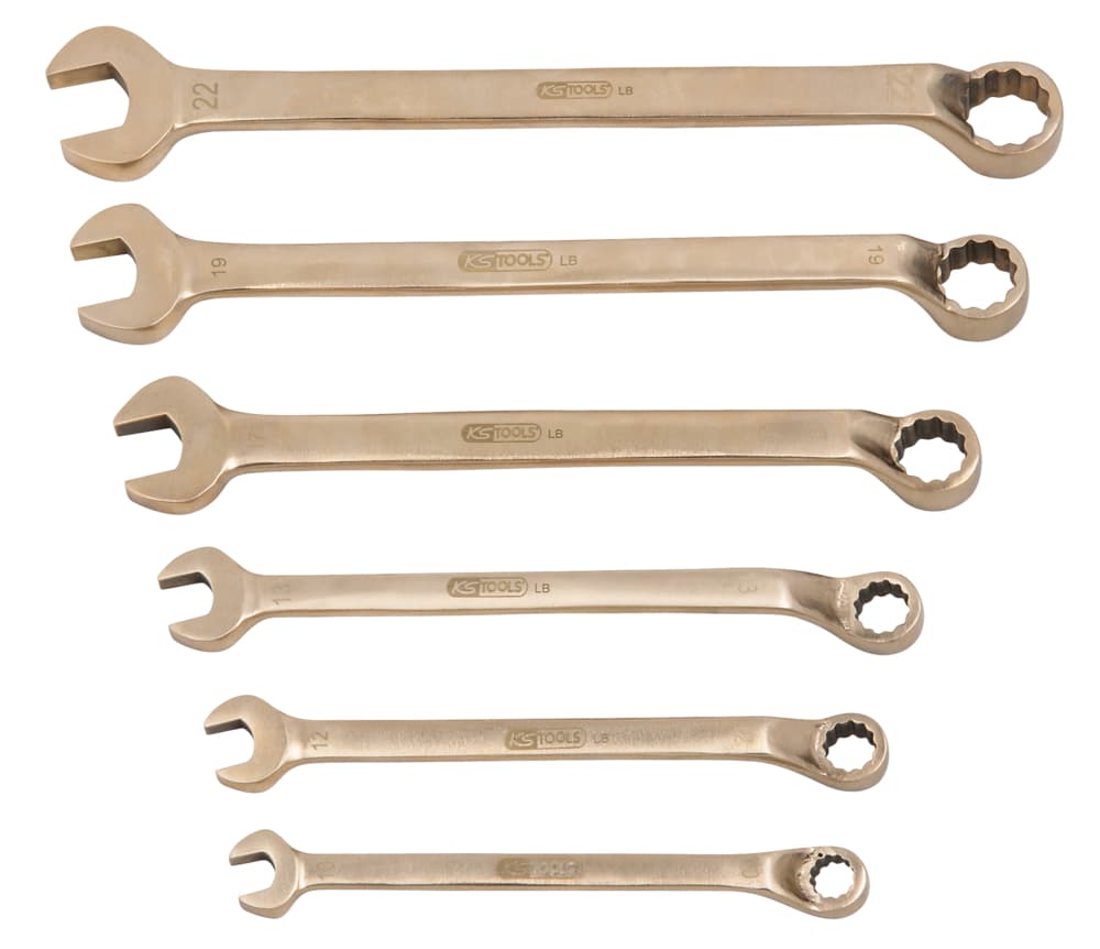Jeu de clés mixtes coudées BRONZEplus. 10 pièces