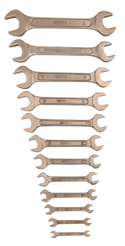 Jeu de clé à fourches BRONZEplus. 12 pièces