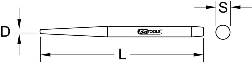 Chasse-clous BRONZEplus 100mm. diam 13mm