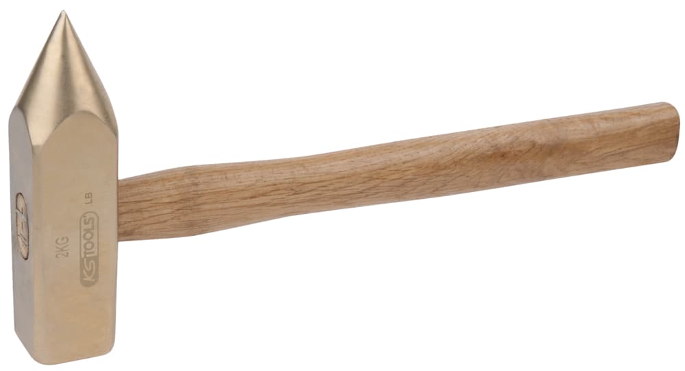 Marteau tête pointue BRONZEplus manche hickory. tête 3000g. 900mm