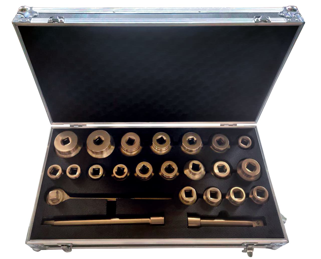 Coffret de douilles BRONZEplus 1''. 23 pièces