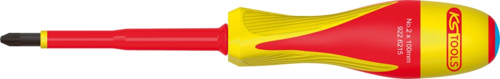 Tournevis POZIDRIV® bi-matière isolé 1000V. PZ2 - 100x205 mm