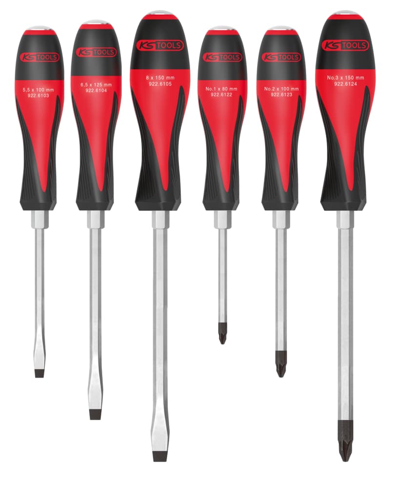 Boîte de 6 tournevis ULTIMATEmax®. 5.5 à 8 mm - PZ1 à PZ3