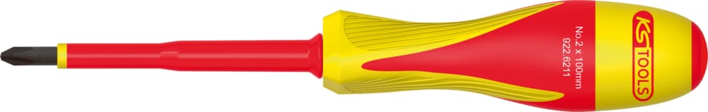 Tournevis PHILLIPS® bi-matière isolé 1000V. PH2 - 100x220 mm