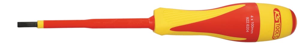 Tournevis Fente bi-matière isolé 1000V. 4.0x100 mm