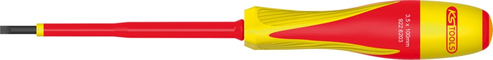 Tournevis Fente bi-matière isolé 1000V. 2.5x75 mm