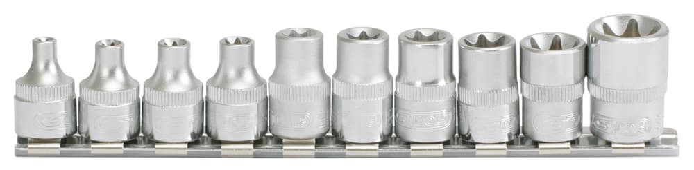 Rail de 10 douilles ULTIMATE® TORX® 3-8''