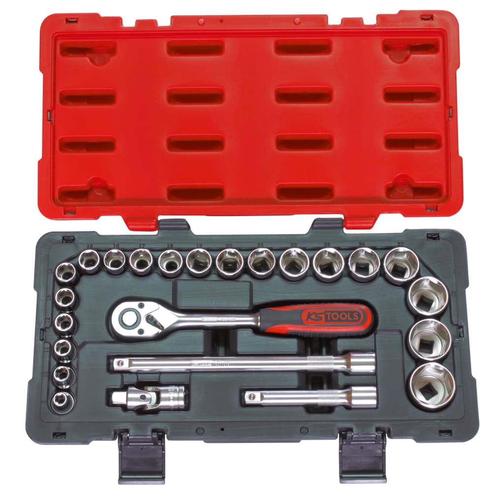 Coffret de douilles et accessoires ULTIMATE® 1-2''. 24 pièces