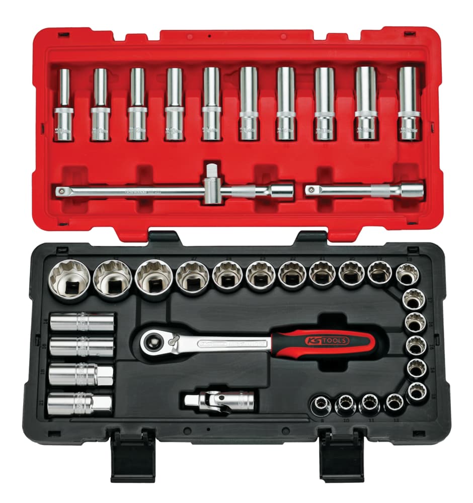 Coffret de douilles et accessoires ULTIMATE® 12 pans - 1-2''. 39 pièces