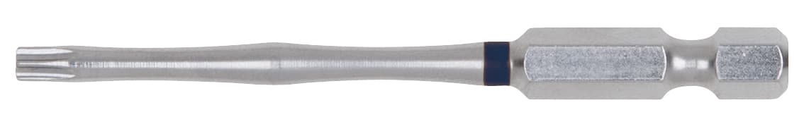 Boite de 5 embouts à code couleur TORSIONpower®. L. 75 mm 1-4'' TORX® percé. TB2