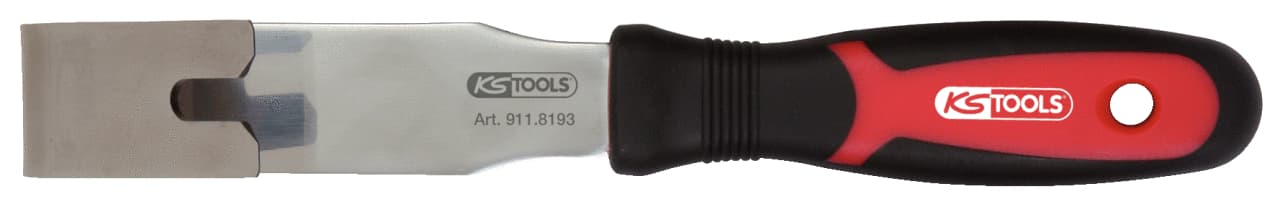 Dégrafeur de clips. tête large et courbée - l. 8 mm P. 20 mm