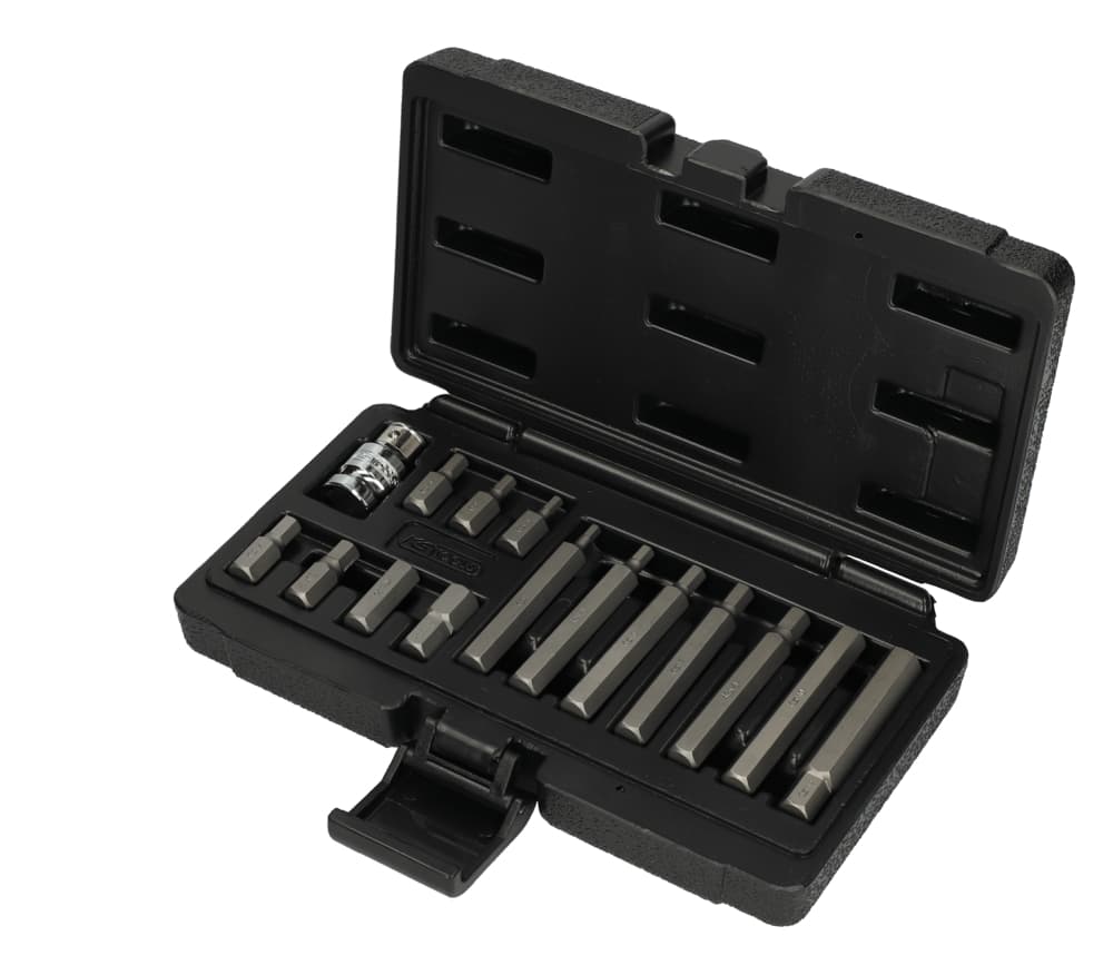 Coffret de 15 Embout de vissages 6 pans 1-2''. 12 mm