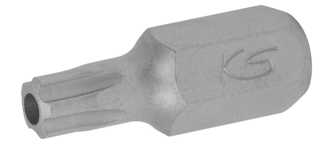 Embout de vissage 5 pans percé, L.30 mm - 10 mm - TS60