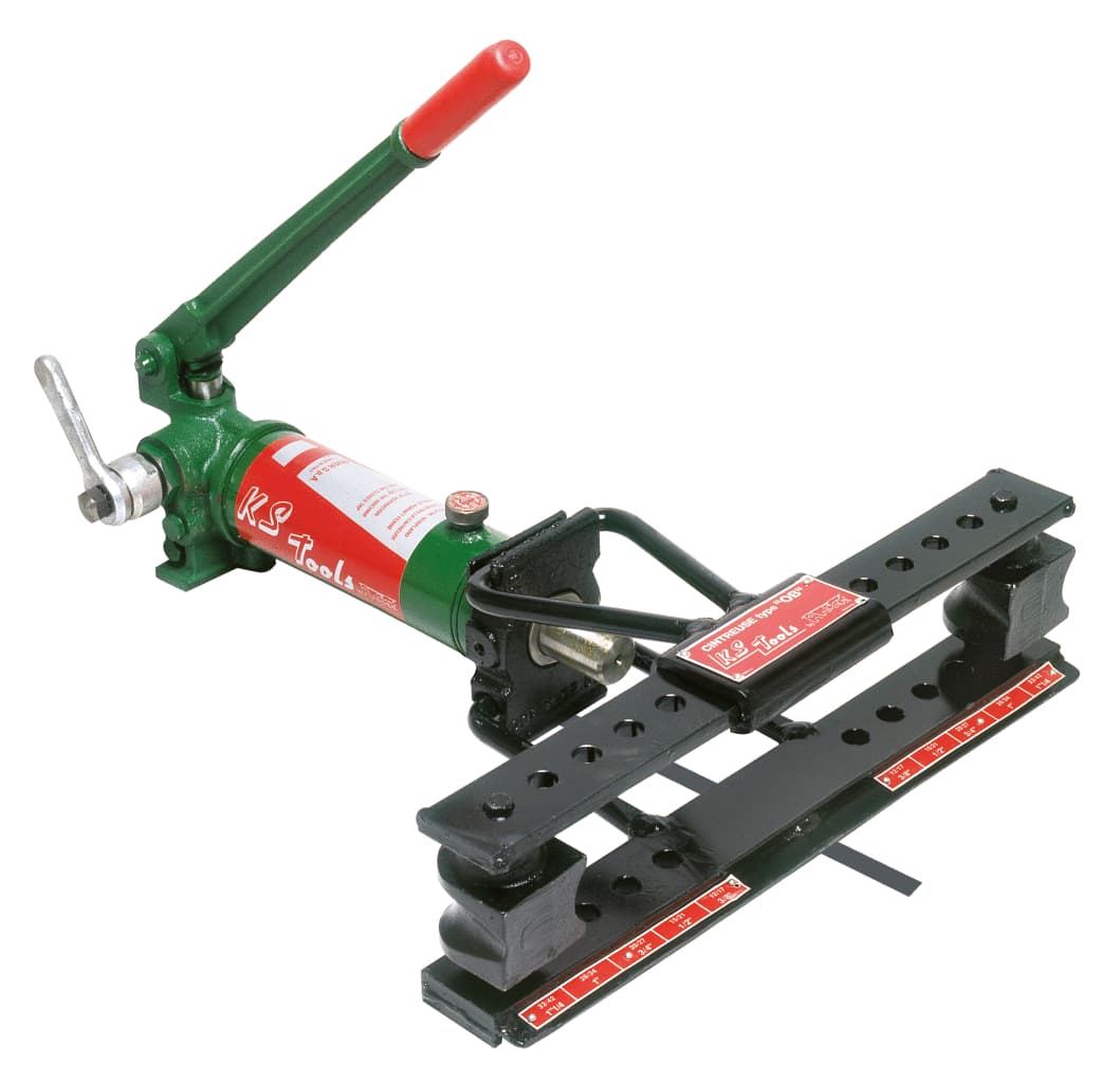 "Cintreuse hydraulique manuelle, 15t avec formes de cintrage 1"" à 4"""