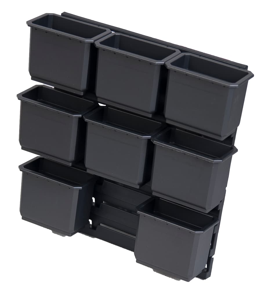 Lot d'inserts pour boite de transport SCM. 9 pièces