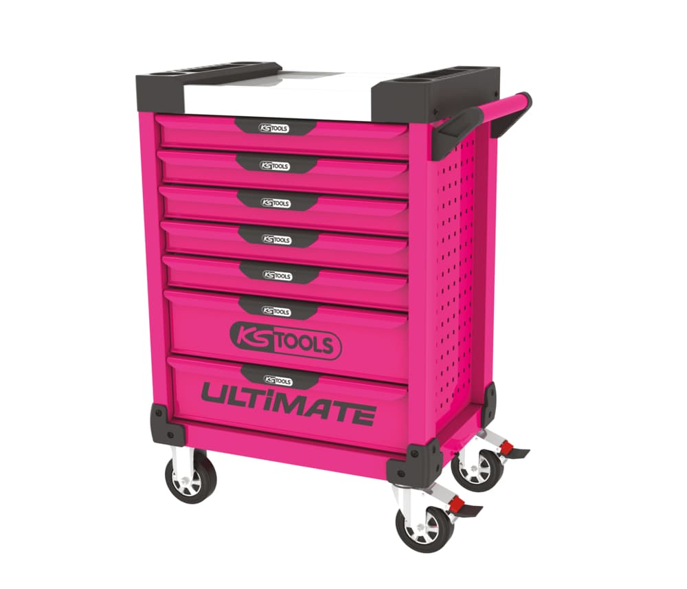 Servante ULTIMATE rose, 7 tiroirs