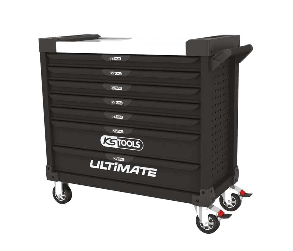 Servante ULTIMATE XL noire. 7 tiroirs
