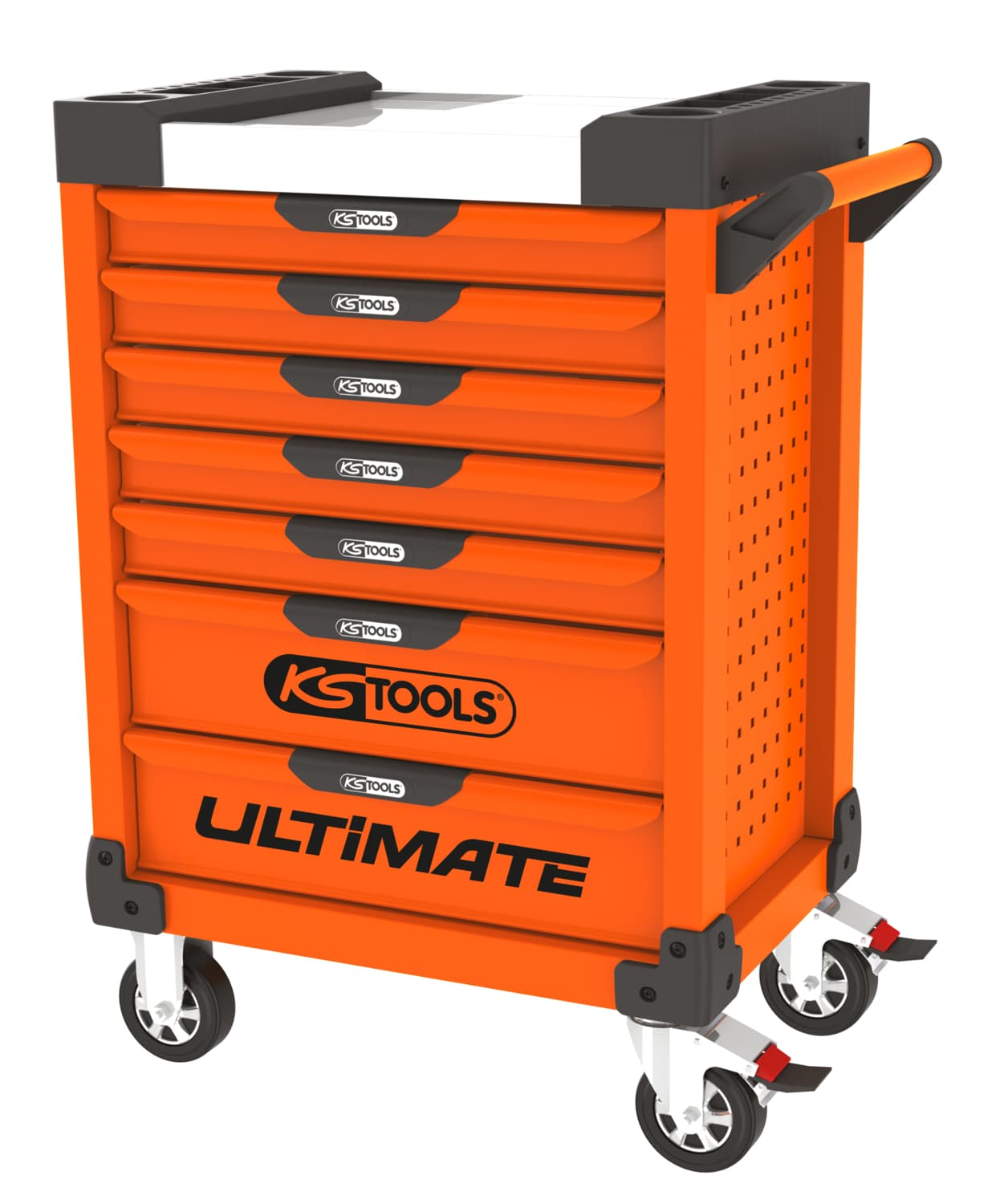 Servante ULTIMATE orange. 7 tiroirs