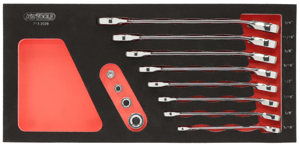 Module de clés mixtes à cliquet GEARplus® avec adaptateurs, 12 pièces