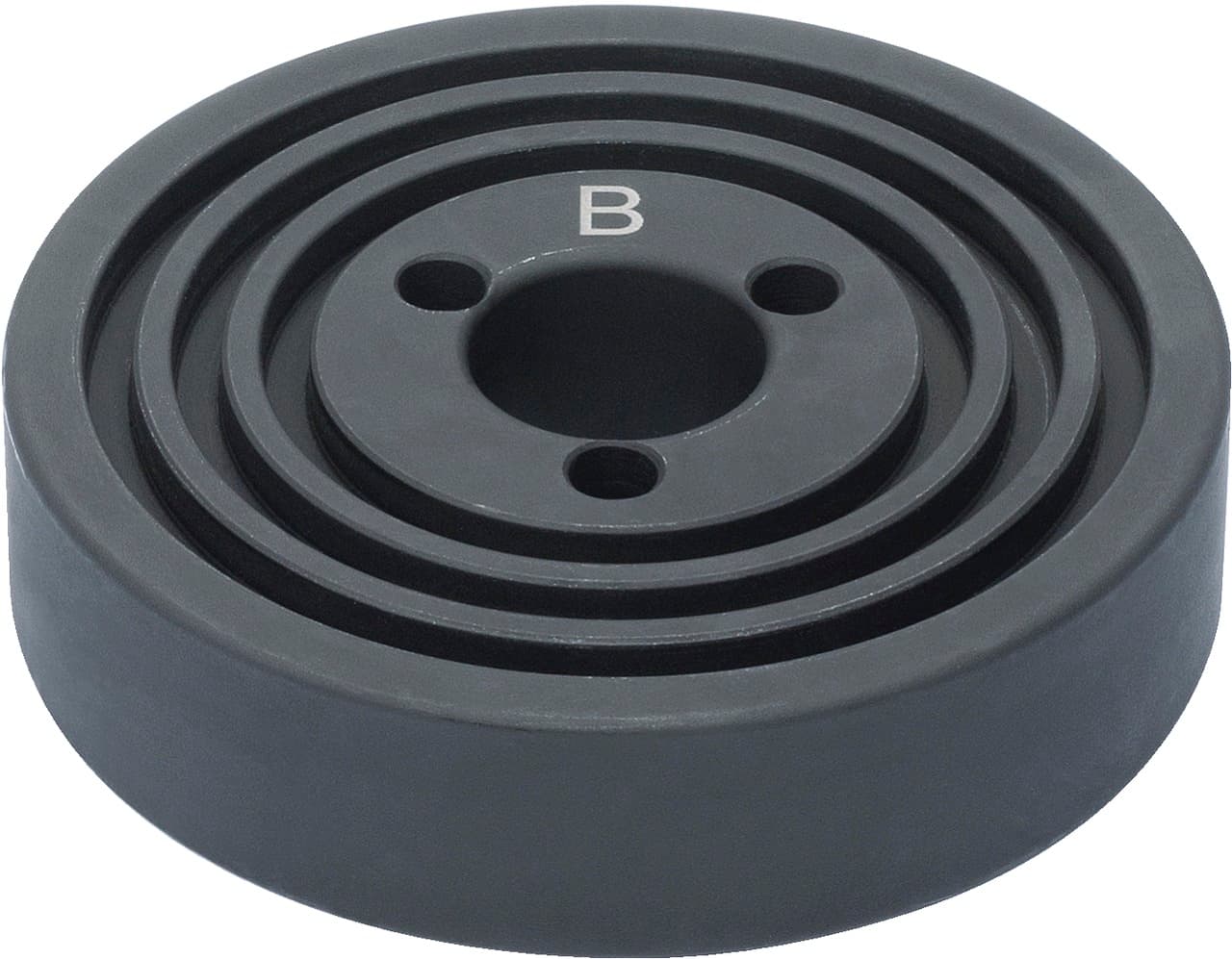 Butée étagée avec 3 trous. coté A + B du coffret 700.1550