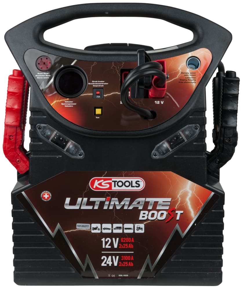 Booster à batterie 12V-24V PL à trolley - 6200A-3100A