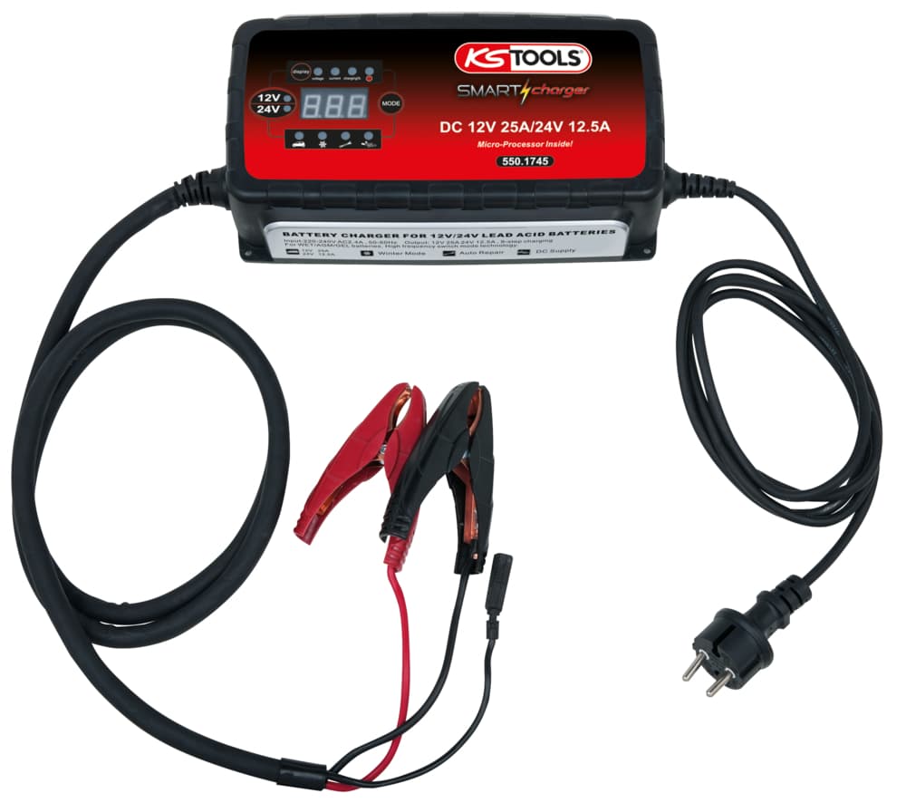 Chargeur de batterie 12/24V 25A/12,5A