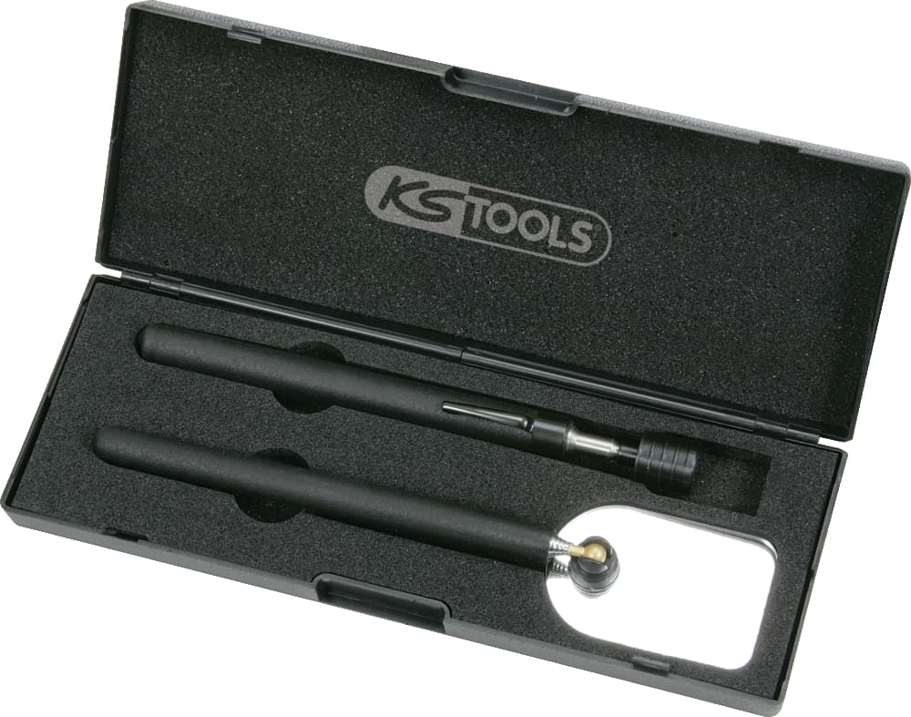 Coffret aimant et miroir télescopique