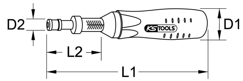 Tournevis dynamométrique avec vernier, 1-6 Nm