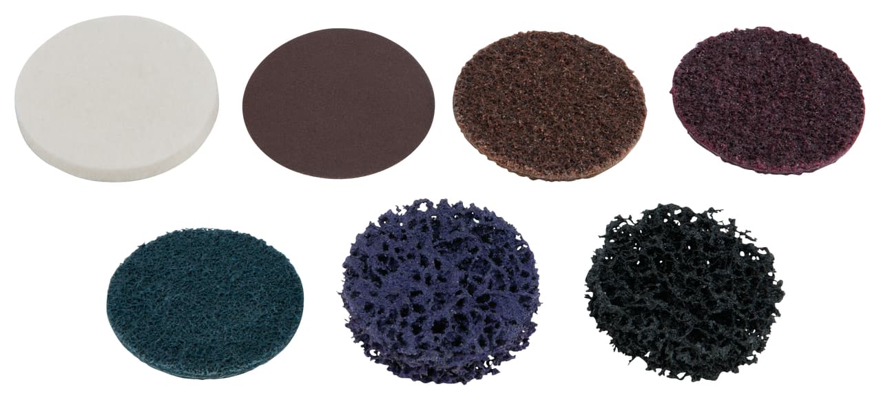 Lot de 10 disques de ponçage - 50.0 mm - paille de fer