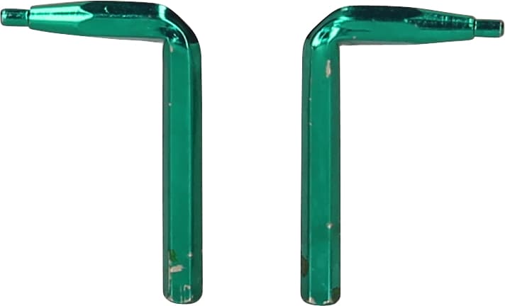 Pointes coudées pour pinces à circlips à double articulation. 1.3mm. 2 pcs