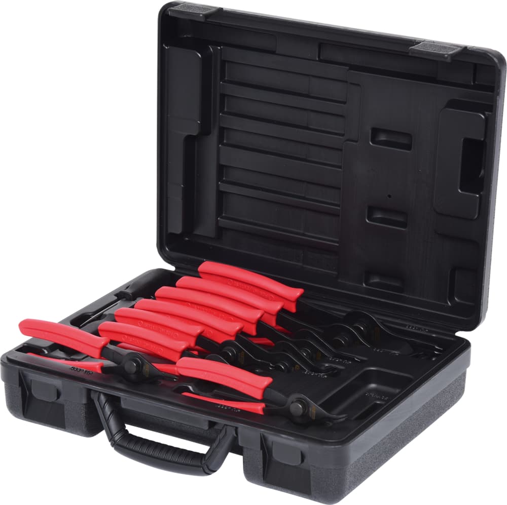 Coffret de pinces à circlips intérieur et extérieur, 10 pièces