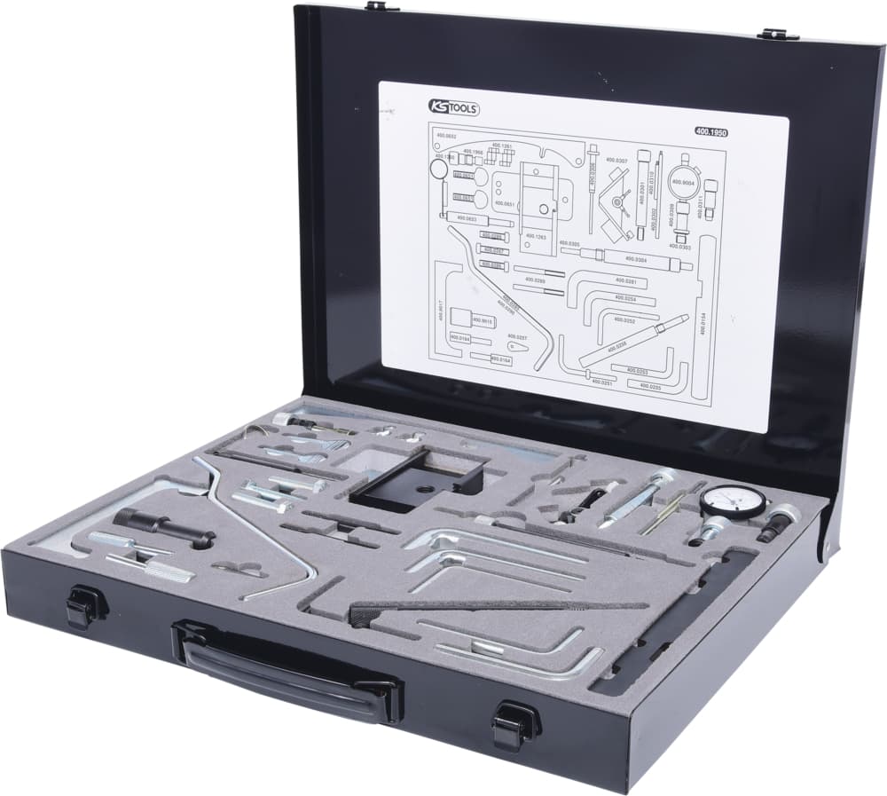 Coffret d'outils de calage universels pour pompe d'injection - moteur essence /