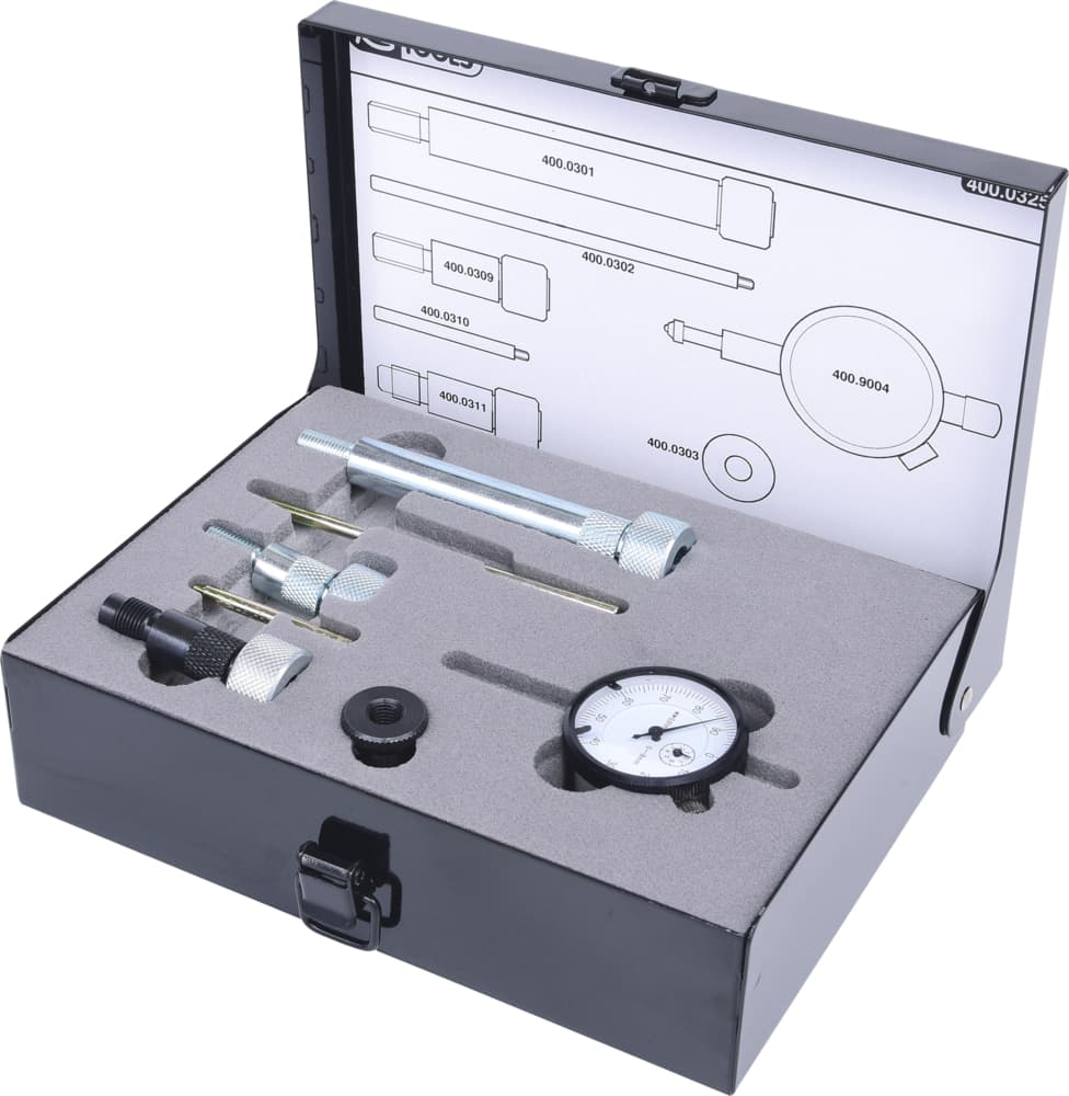 Coffret d'outils de calage de pompe d'injection Diesel universel, 7 pièces