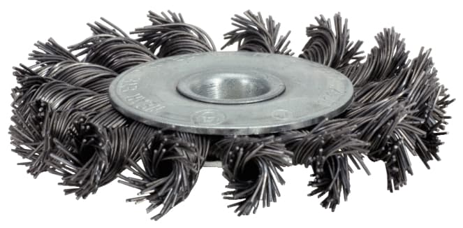 Brosse inox torsadé 0,5 mm, Ø 75 mm