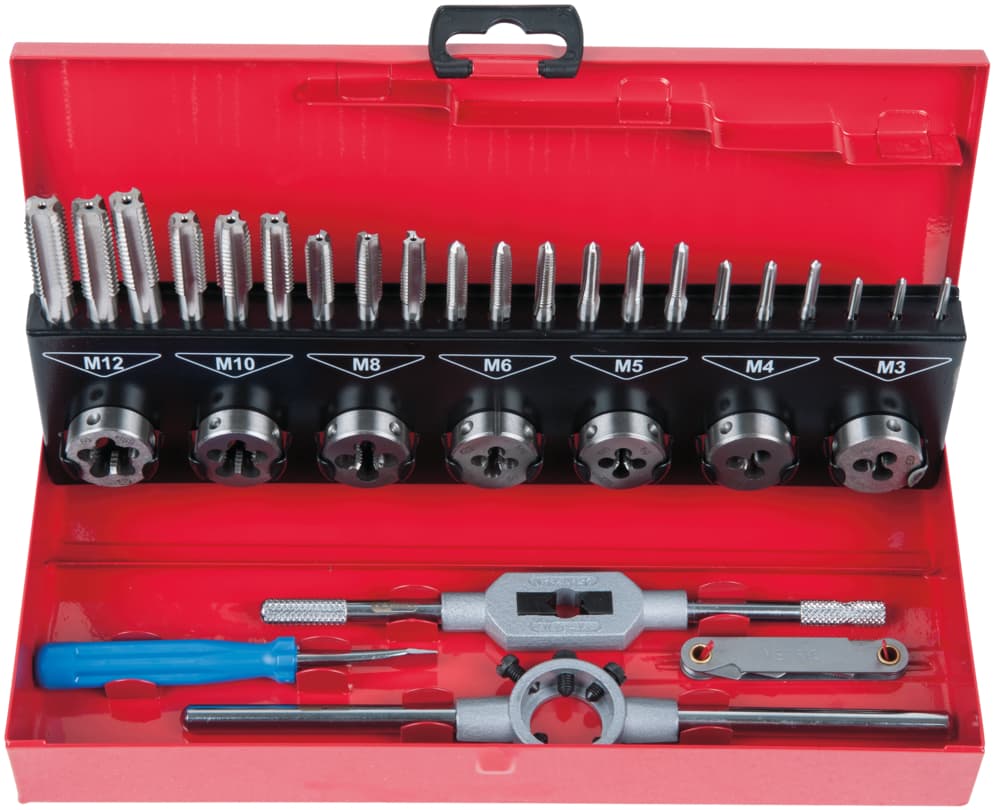 Coffret de jeux de tarauds et filières - 32 pcs