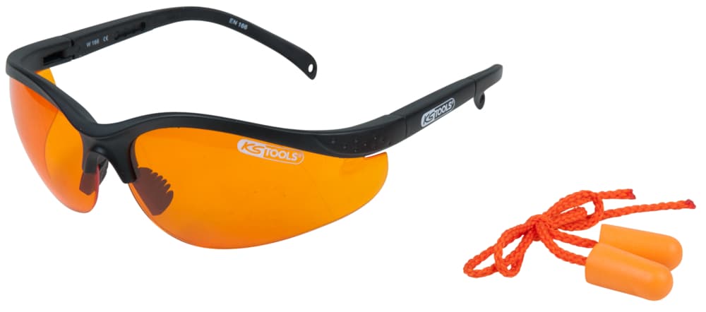 Lunettes avec protections auditives