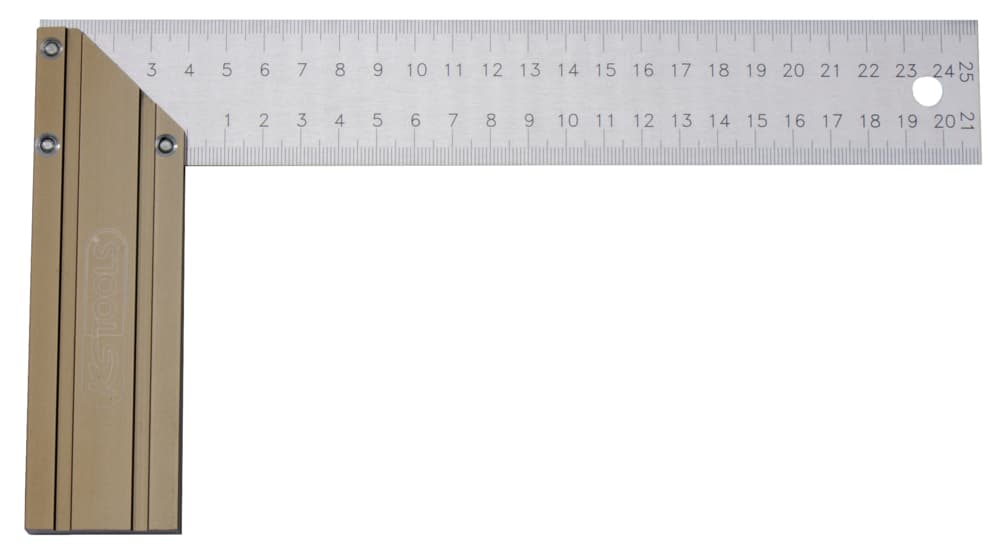Equerre droite et d'onglet, L.250 mm