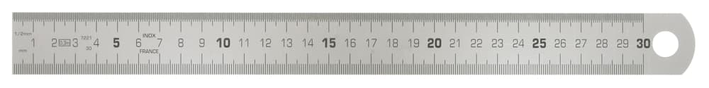 Reglets semi-rigide en inox, L.500 mm