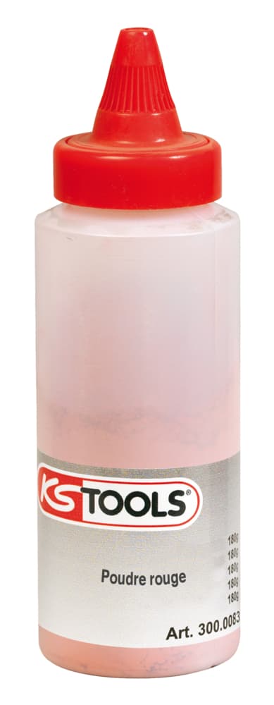 Biberon de poudre rouge pour traçeur, 150 g