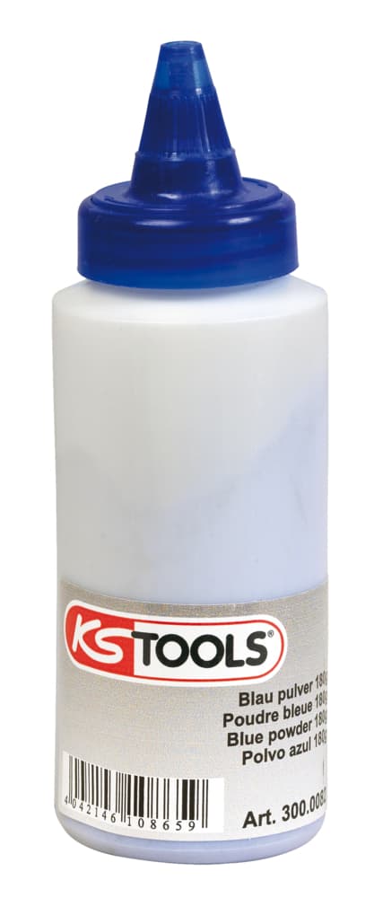 Biberon de poudre bleue pour traçeur, 150 g