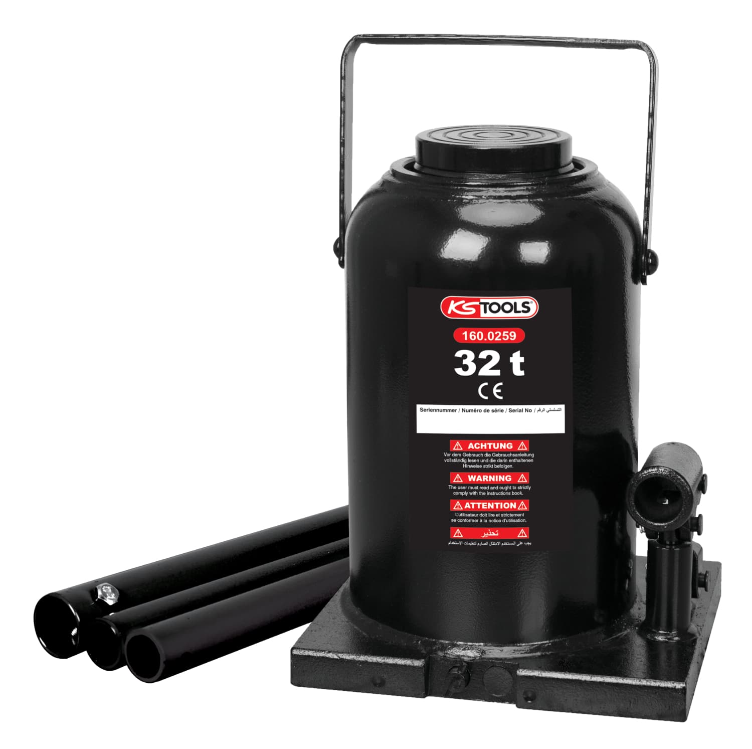 Cric bouteille hydraulique, 32t