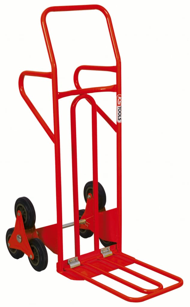 Diable spécial escalier avec bavette repliable - 250 kg