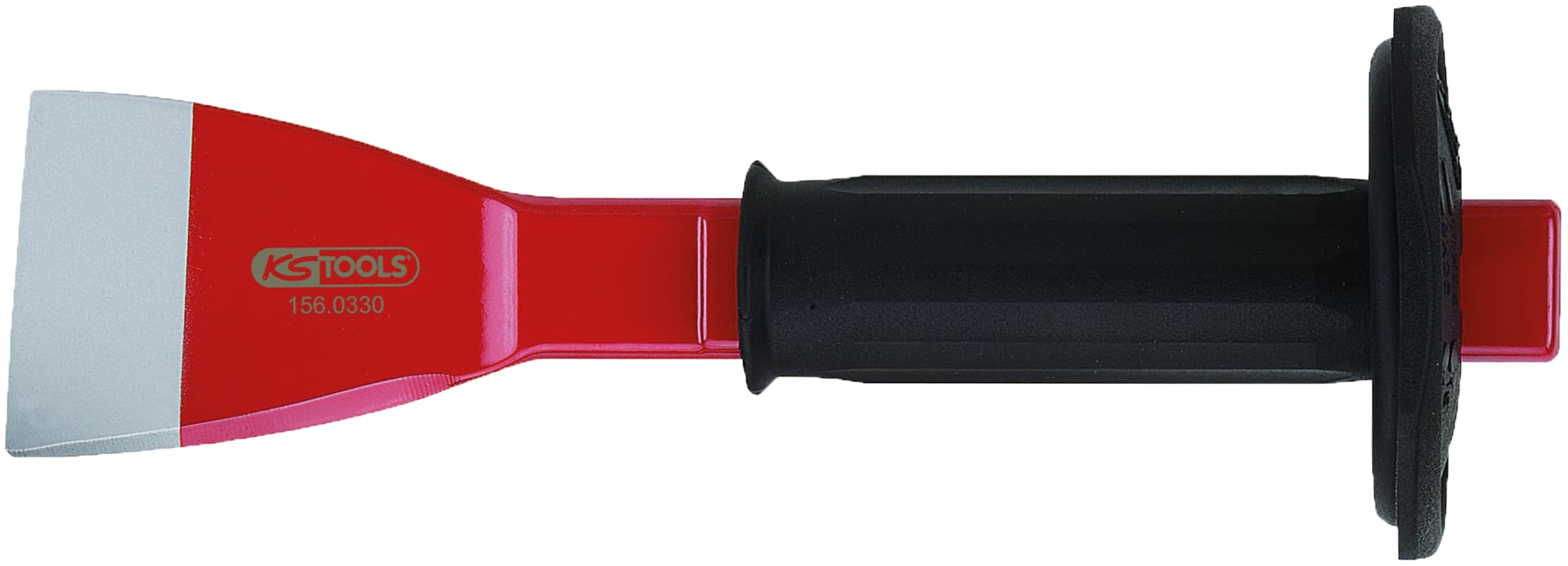 Burin de carrossier extra-plat avec poignée de sécurité, L.240x60 mm