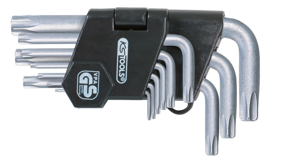 Jeu de 9 clés mâles courtes TORX®