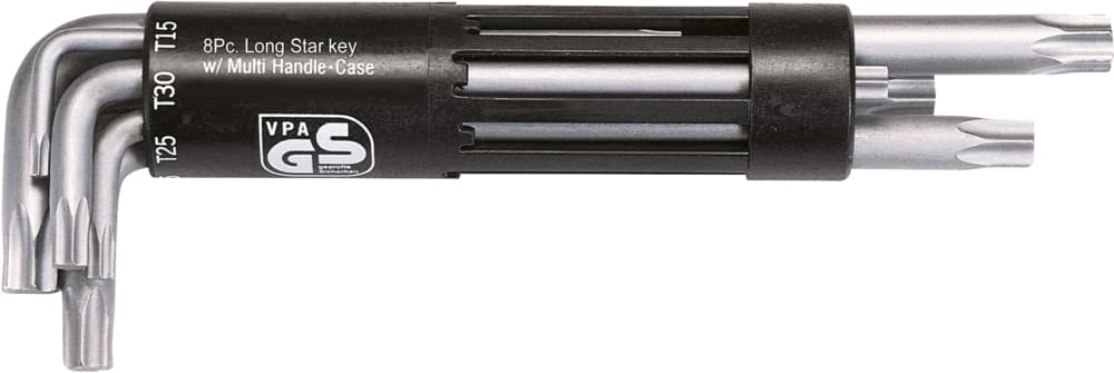 Jeu de 8 clés mâles TORX® longue, T10 à T50