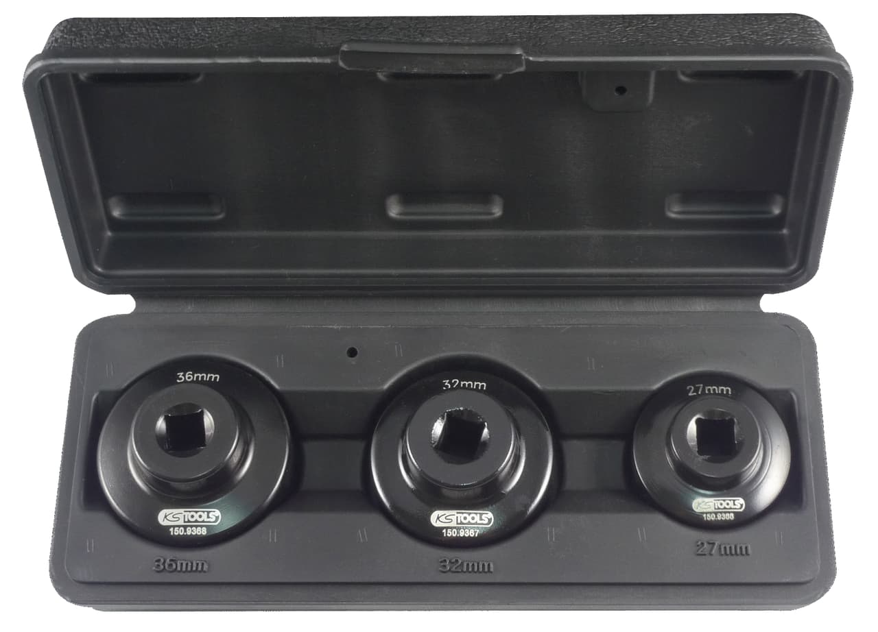 Coffret de 3 cloches pour filtre à huile 3/8''