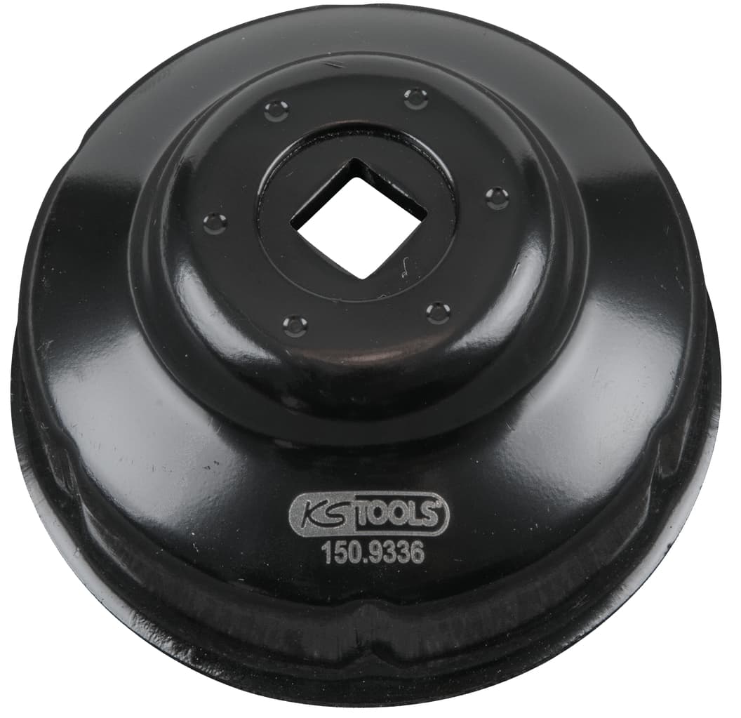 Cloche pour filtre à huile 3/8'', diamètre 66 mm / 6 cannelures