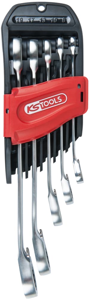 Jeu de clés mixtes à cliquet reversible GEARplus®. 5 pcs